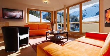 Hotel Chalet Apart Hochfügen Wohnbereich Hotelzimmer                    